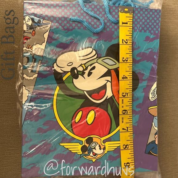 (12) 8.5” x 7.5” Vintage Cleo Mickey Mouse Pilot Gift Bags - Picture 8 of 10